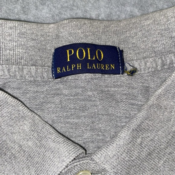 Polo Ralph Lauren Polo Shirt Mens 2XL Tall Gray Short Sleeve Classic Fit Cotton - Picture 10 of 15